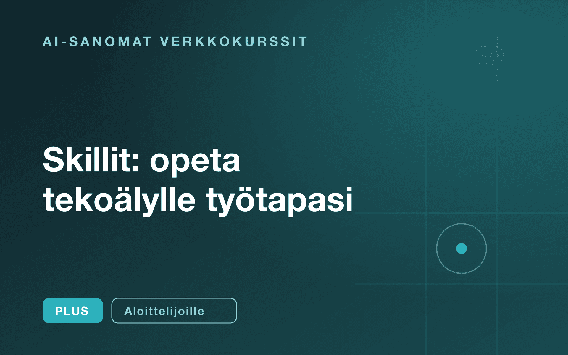 Skillit: opeta tekoälylle työtapasi
